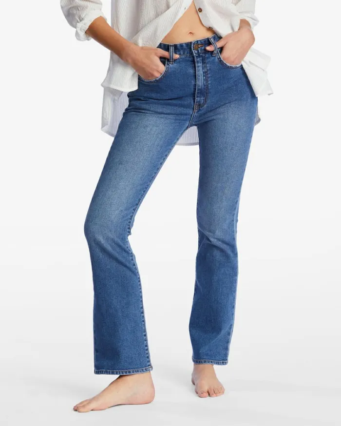 Get It Straight Fit Jeans True Blue Women Billabong Pants