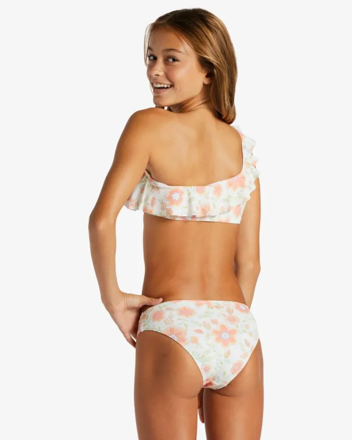 Girl039s Long Lost Hippie Two Piece Ruffle Bikini Set Multi Kids Billabong Girls039 Swimwear
