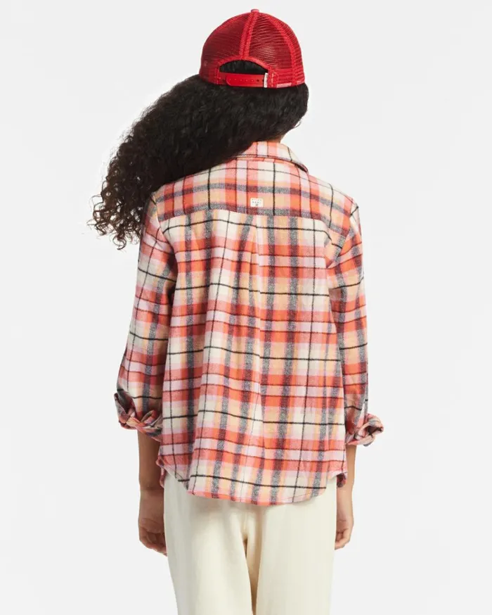 Girl039s So Stoked Jr Woven Shirt Hibiscus Kids Billabong Girls039 Tops and Tees