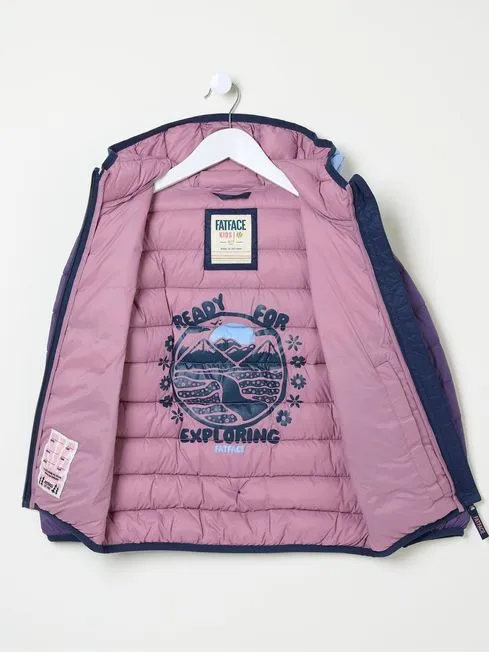 Girls Fatface Coats and Jackets Poppy Purple Padded Jacket