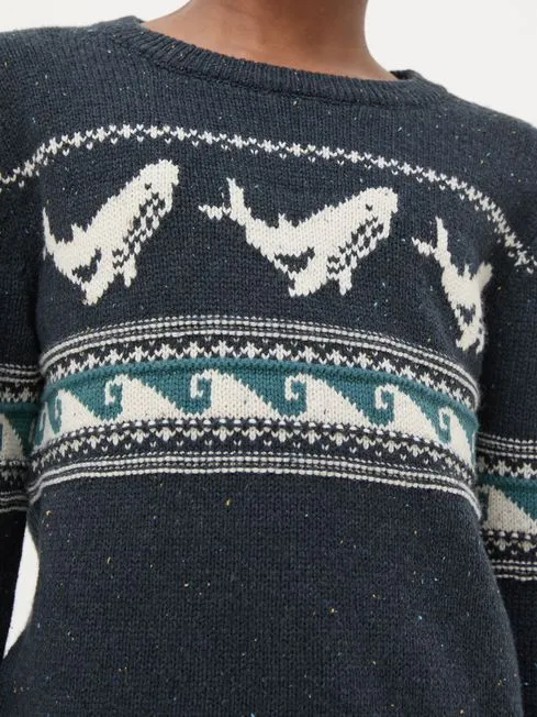 Girls Fatface Sweaters and Cardigans Navy Shelter Wilson The Whale Jumper Girls Fatface Sweaters and Cardigans Navy Shelter Wilson The Whale Jumper
