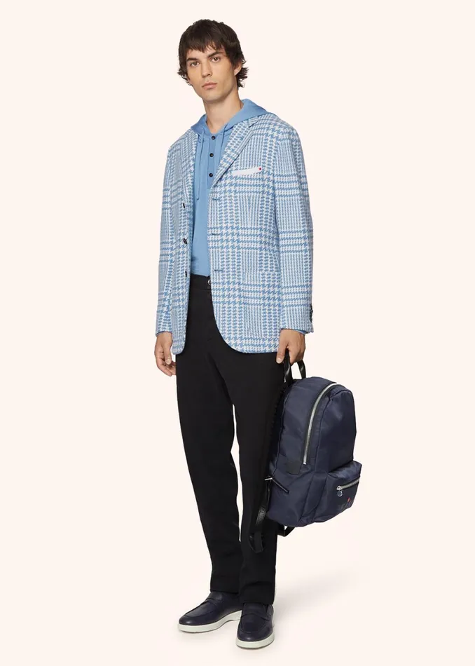 GLEN PLAID CASHMERE BLAZER Men Kiton Jackets GLEN PLAID CASHMERE BLAZER Men Kiton Jackets