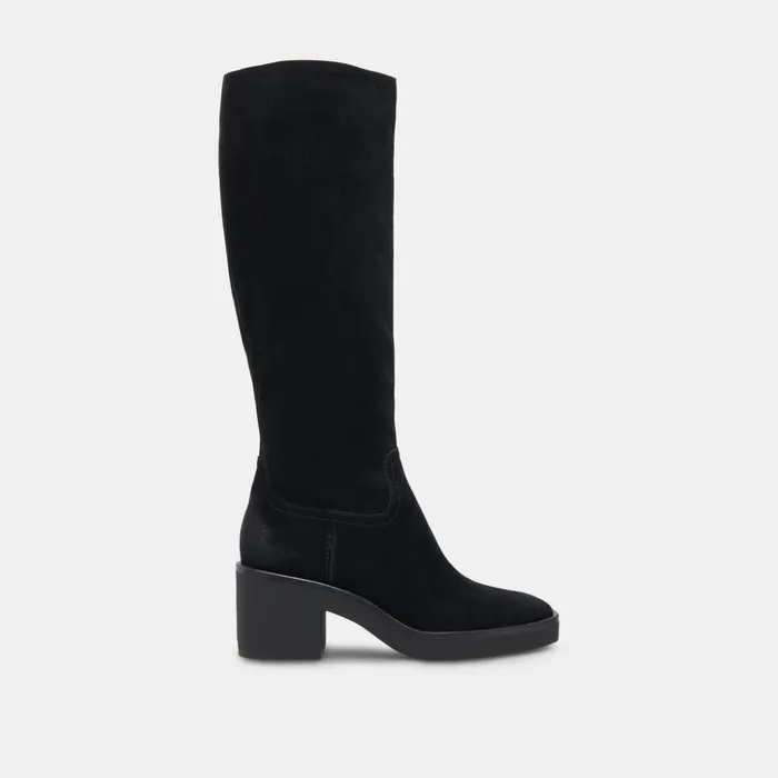 Harrah H2O Boots Onyx Suede Women Dolce Vita Boots and Booties
