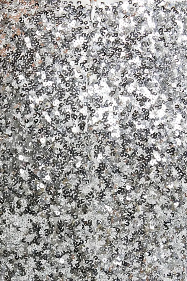 Hasley Midi Skirt 8211 Sequin Bodycon Skirt In Silver Women Showpo Curve Clothes