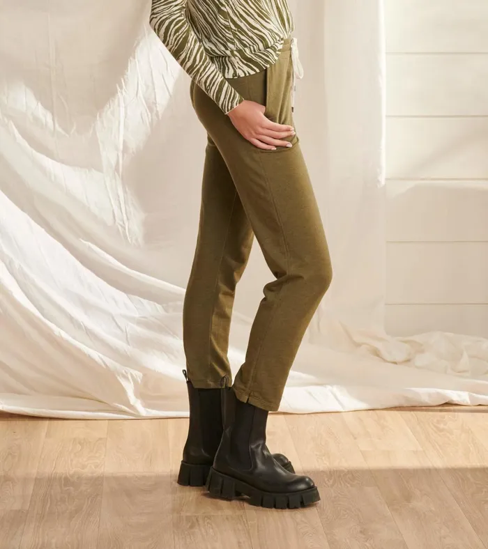 Hatley Adrien Jogger 8211 Loden Green Melange Women Bottoms