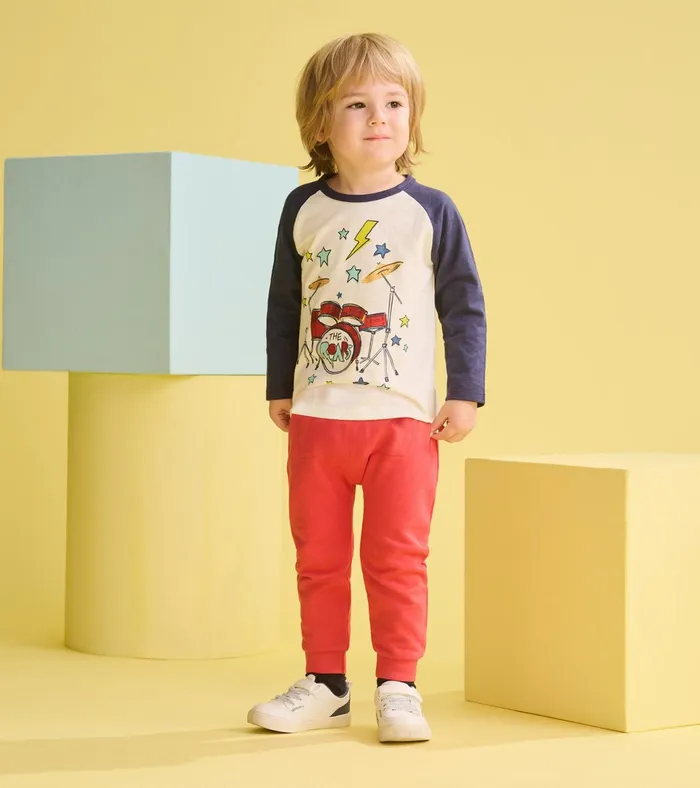 Hatley Baby and Toddler Boys Drum Kit Long Sleeve TShirt Baby and Toddler Tops