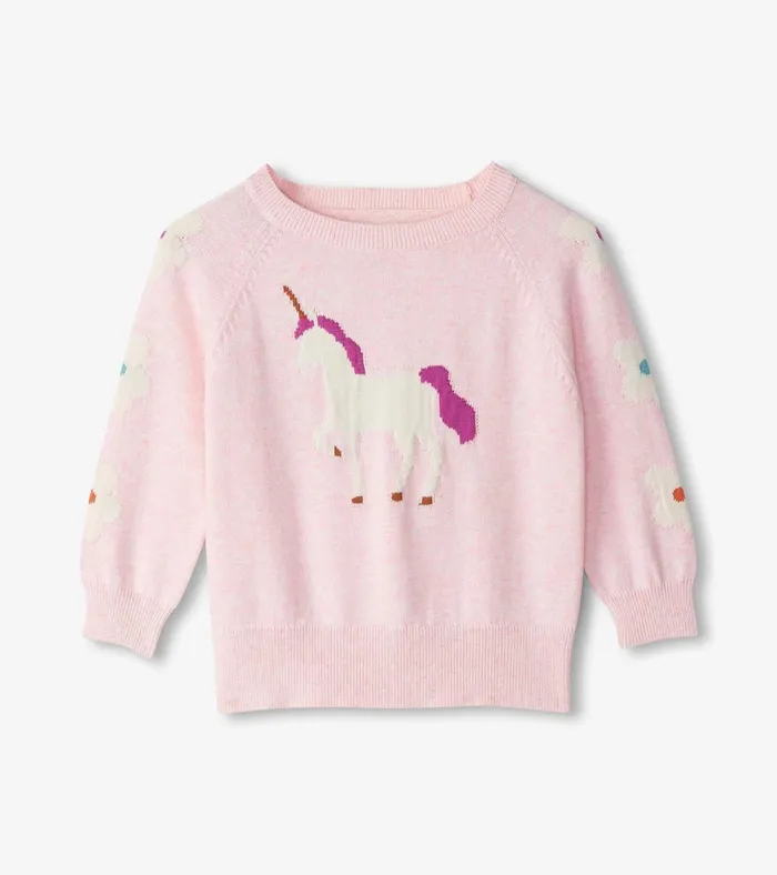 Hatley Baby and Toddler Girls Fall Unicorns Sweater Baby and Toddler Sweaters