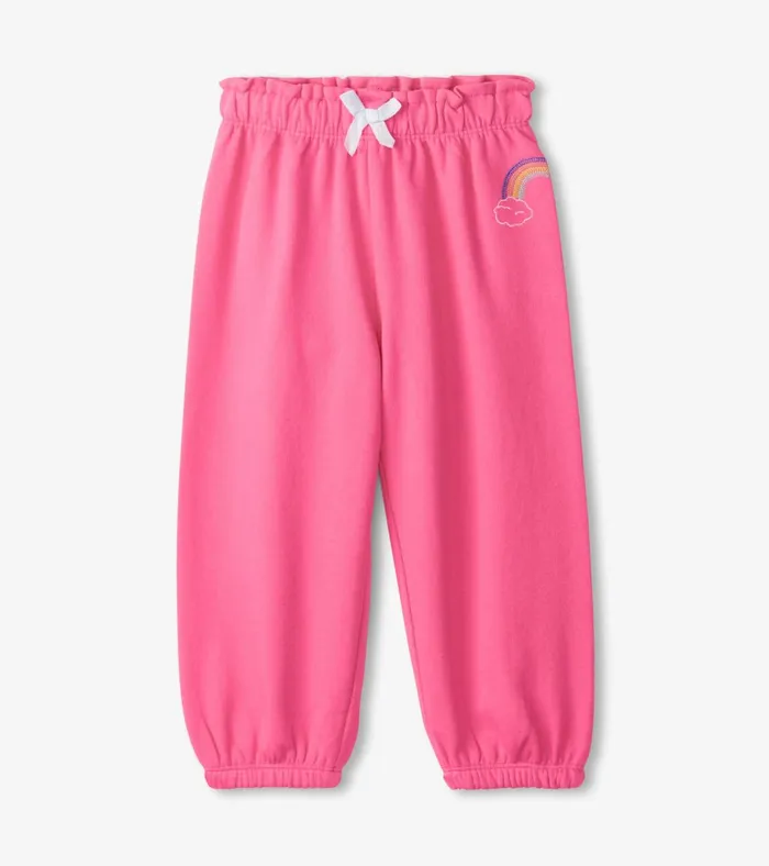 Hatley Baby and Toddler Girls Pink Love Everywhere Pants Baby and Toddler Bottoms
