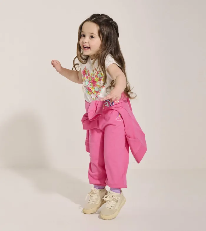 Hatley Baby and Toddler Girls Pink Love Everywhere Pants Baby and Toddler Bottoms