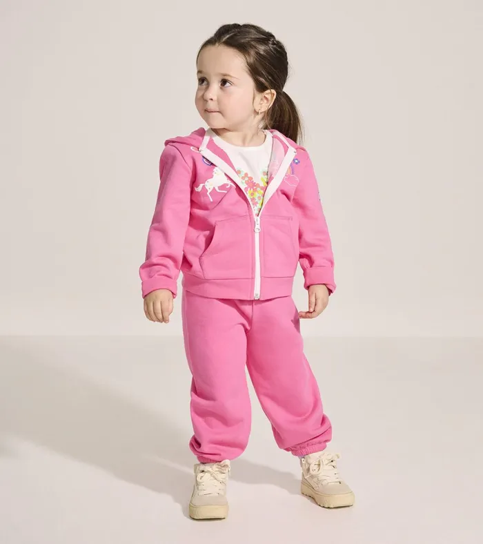 Hatley Baby and Toddler Girls Pink Love Everywhere Pants Baby and Toddler Bottoms