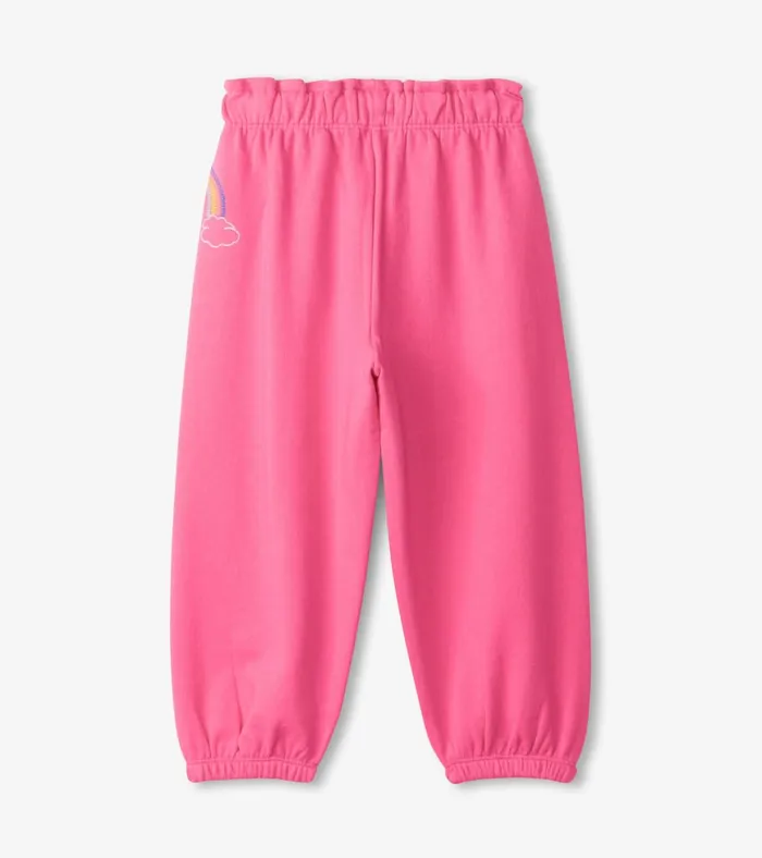 Hatley Baby and Toddler Girls Pink Love Everywhere Pants Baby and Toddler Bottoms