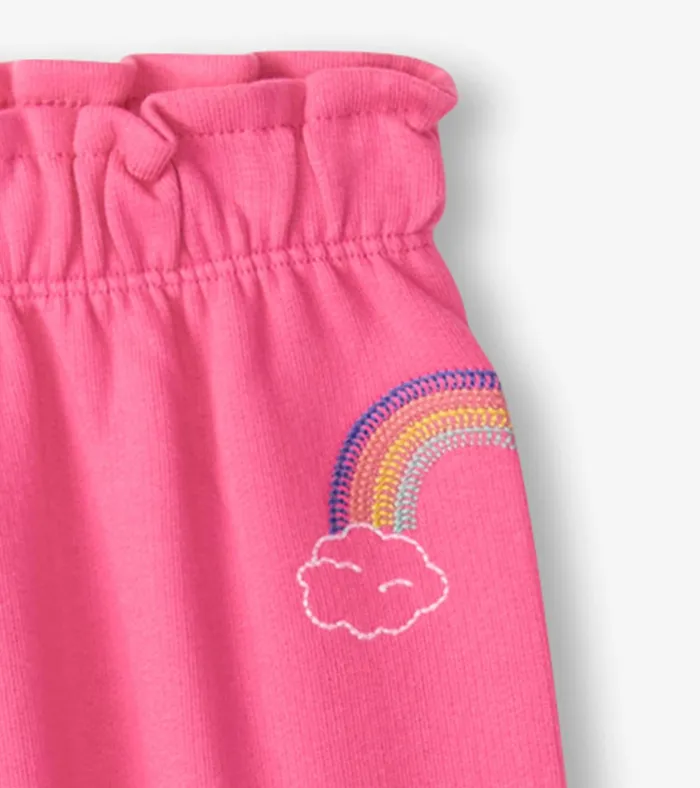 Hatley Baby and Toddler Girls Pink Love Everywhere Pants Baby and Toddler Bottoms