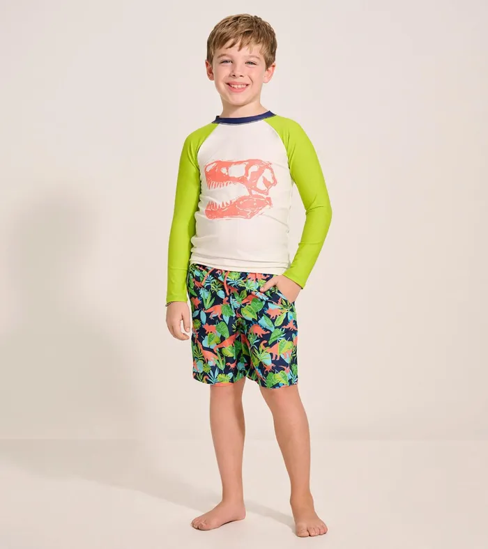 Hatley Boys Dino Jungle Swim Trunks Boys Swimwear