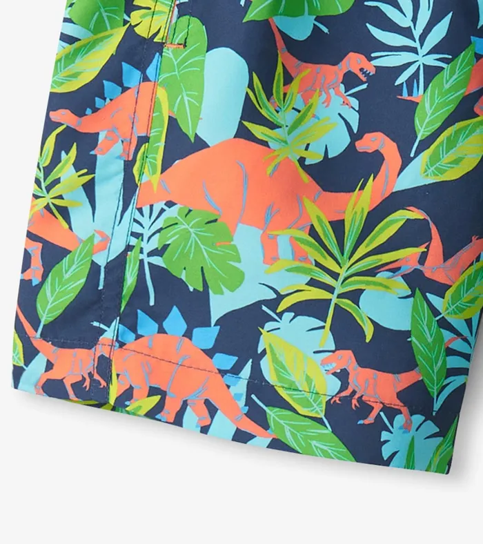 Hatley Boys Dino Jungle Swim Trunks Boys Swimwear
