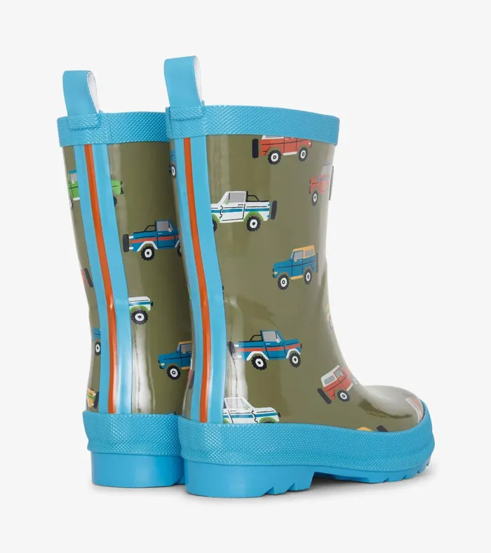 Hatley Boys Off Roading Shiny Rain Boots BoysBaby and Toddler Rainwear