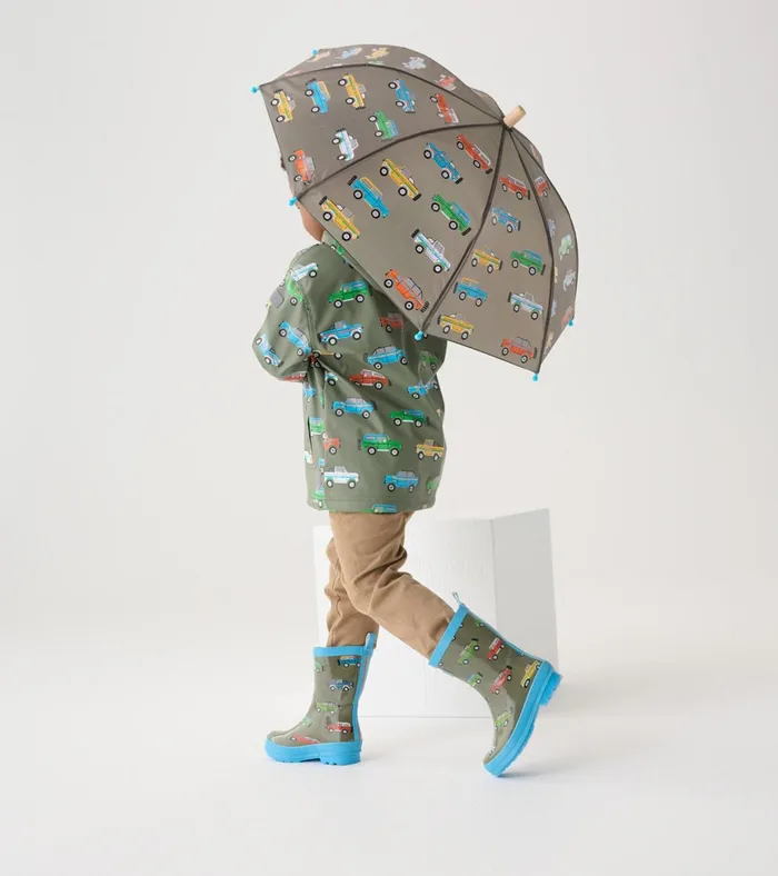 Hatley Boys Off Roading Shiny Rain Boots BoysBaby and Toddler Rainwear