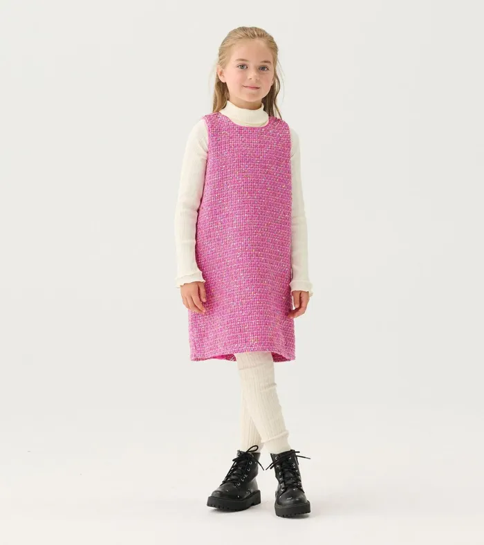 Hatley Girls Rose Violet Tweed Dress Girls Dresses