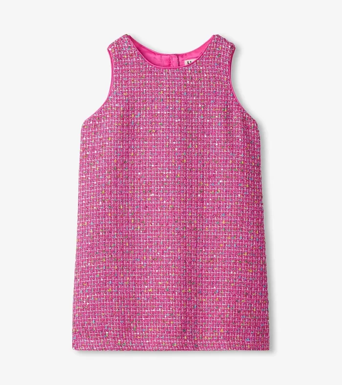 Hatley Girls Rose Violet Tweed Dress Girls Dresses