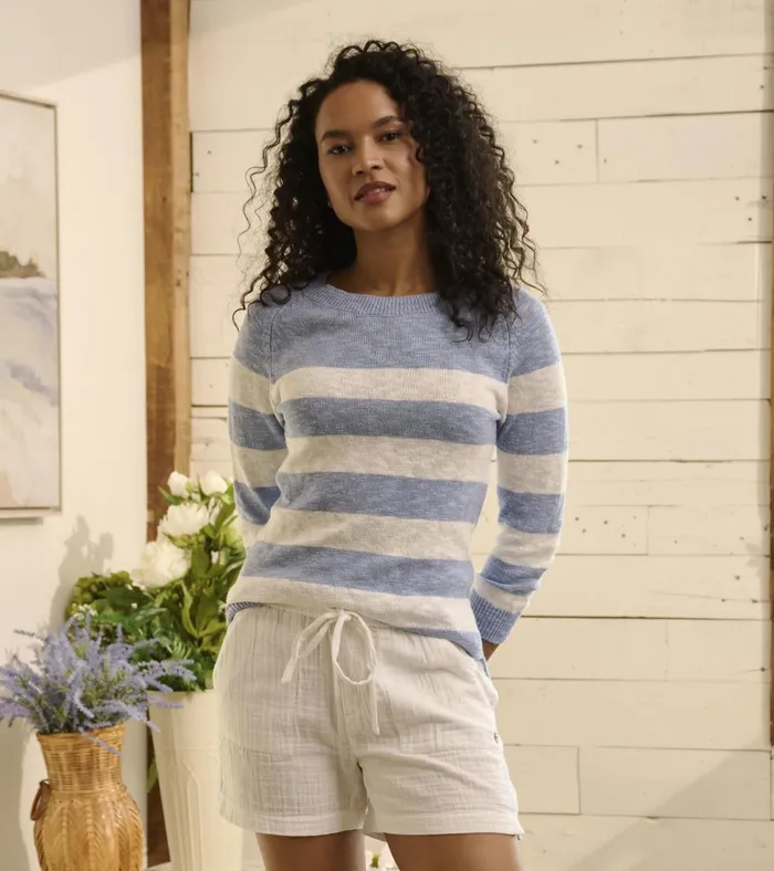 Hatley Mariner Sweater 8211 Provence Stripes Women Sweaters