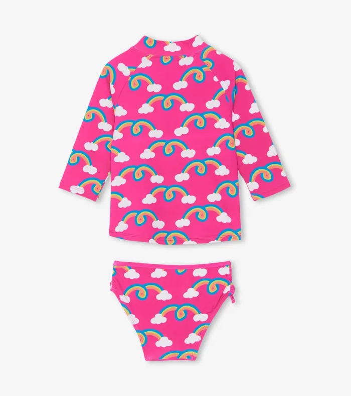 Hatley Rainbow Arch Rashguard Set Girls Swimwear