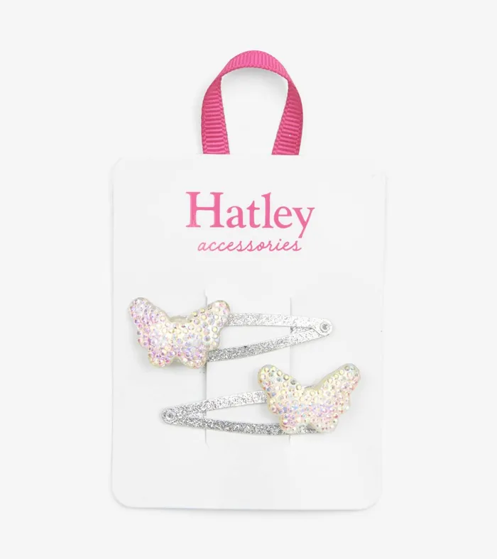 Hatley Sparkling Butterflies Snap Clips Girls Accessories