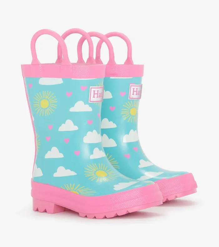 Hatley Toddler Girls Happy Skies Rain Boots Baby and Toddler Rainwear