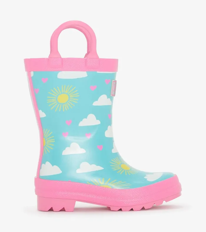 Hatley Toddler Girls Happy Skies Rain Boots Baby and Toddler Rainwear
