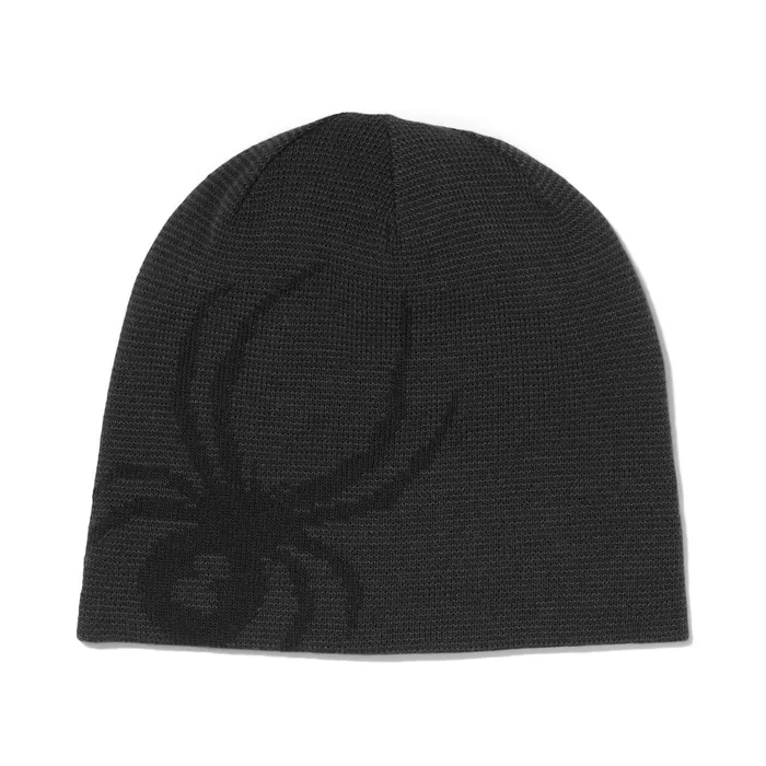Hats Mens Spyder Reversible Innsbruck Beanie 8211 Black