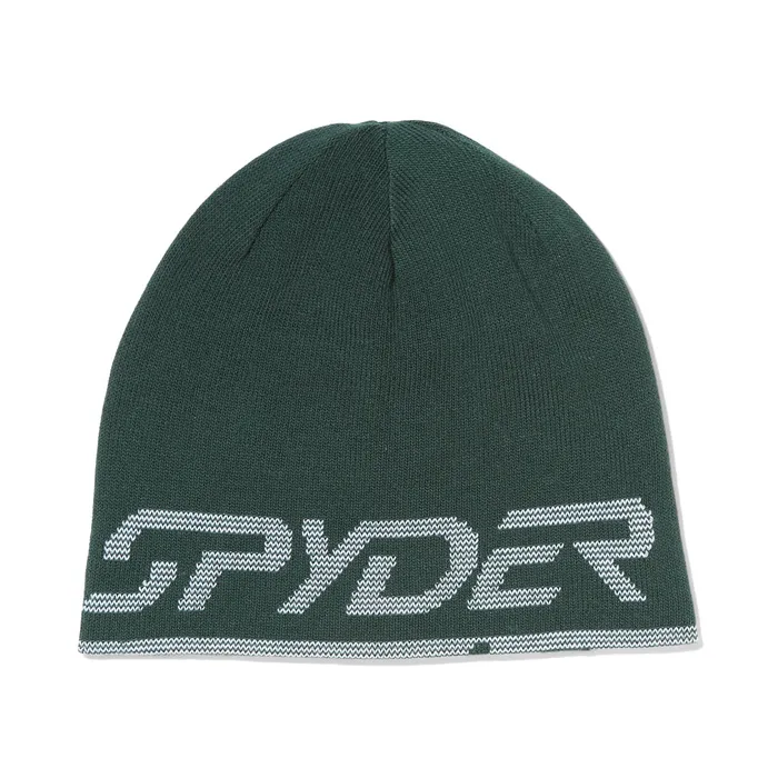 Hats Mens Spyder Reversible Innsbruck Beanie 8211 Cypress Green