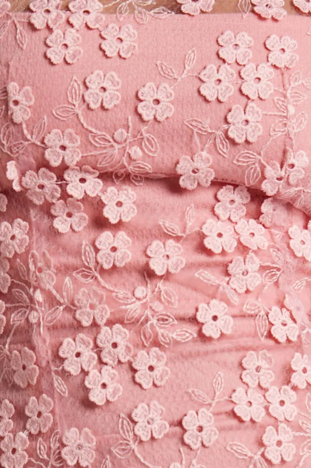 Hazel Midi Dress 8211 3D Flower Net Bodycon Dress In Pink Women Showpo Dresses Hazel Midi Dress 8211 3D Flower Net Bodycon Dress In Pink Women Showpo Dresses