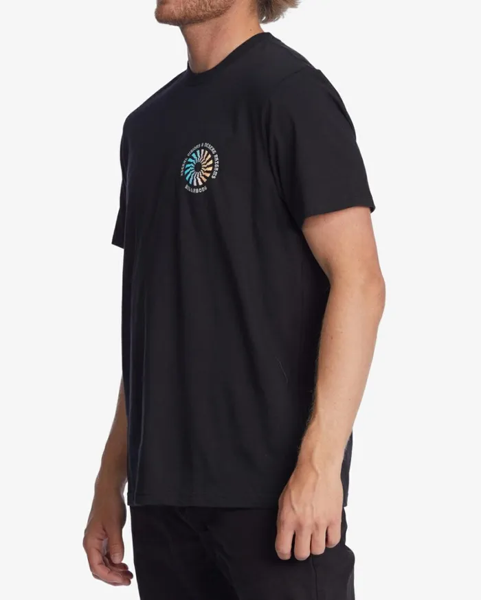 Heat Short Sleeve TShirt Black Men Billabong TShirts
