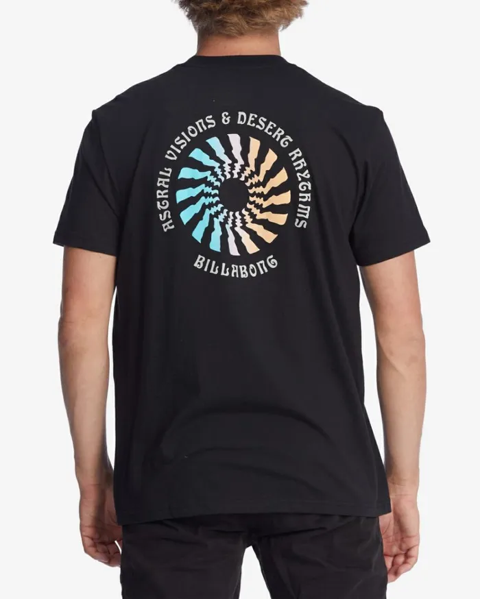 Heat Short Sleeve TShirt Black Men Billabong TShirts