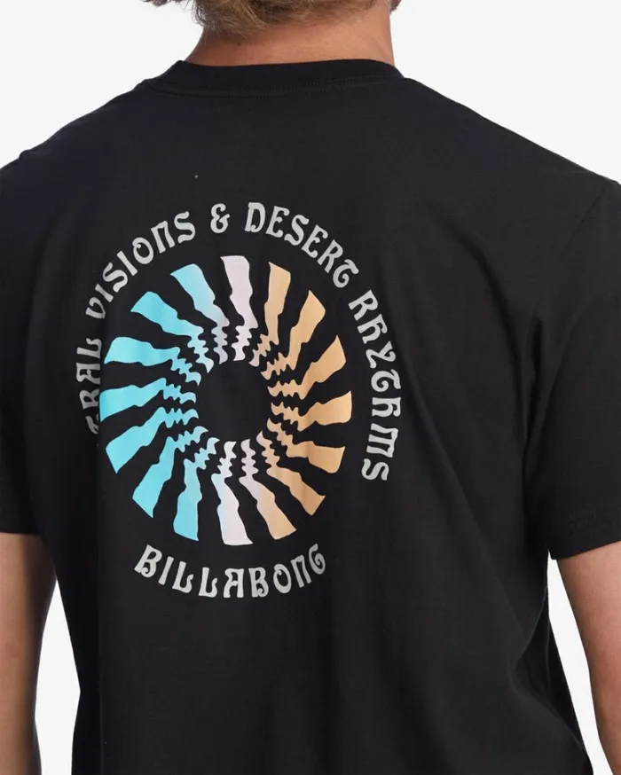 Heat Short Sleeve TShirt Black Men Billabong TShirts