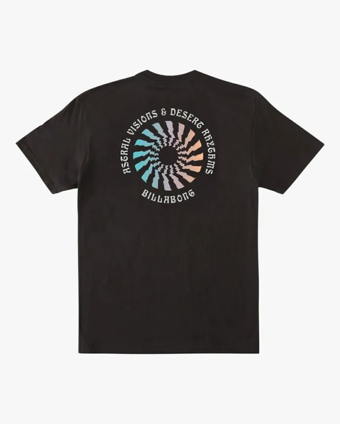 Heat Short Sleeve TShirt Black Men Billabong TShirts