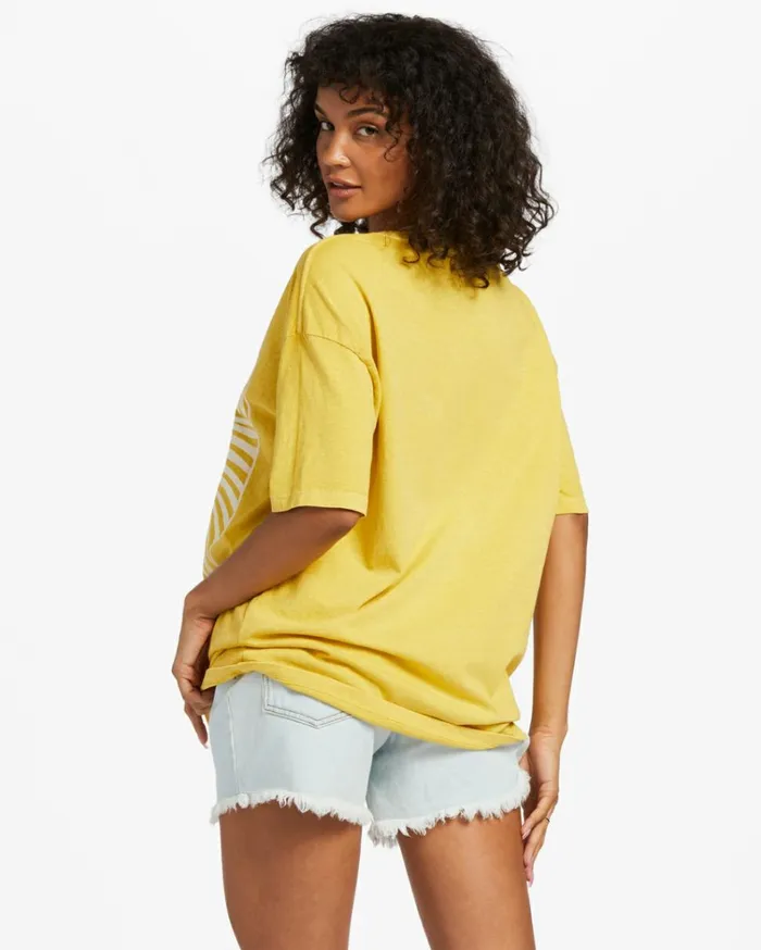 Hello Sunshine Oversized TShirt Honeybee Women Billabong Graphic Tees and Tanks