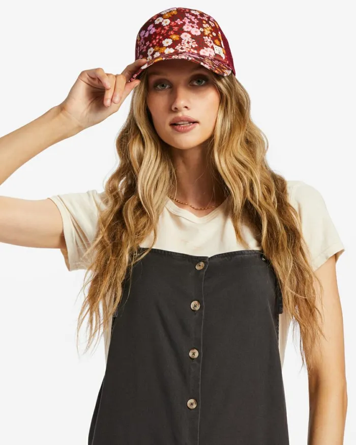 Heritage Mashup Trucker Hat Deep Sienna Women Billabong Hats and Beanies