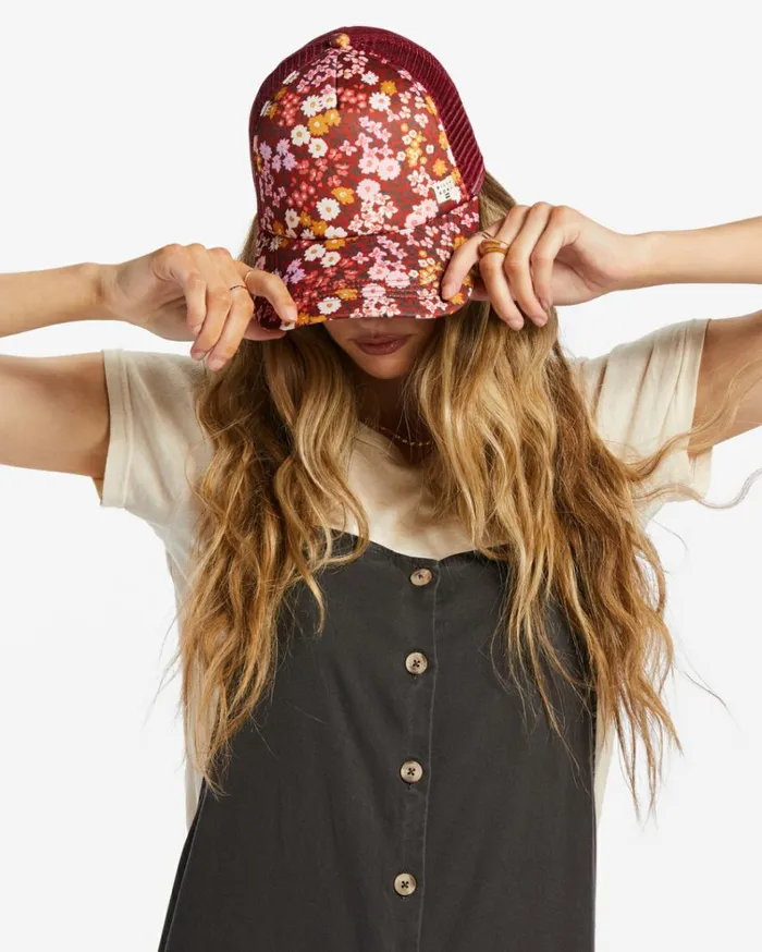 Heritage Mashup Trucker Hat Deep Sienna Women Billabong Hats and Beanies
