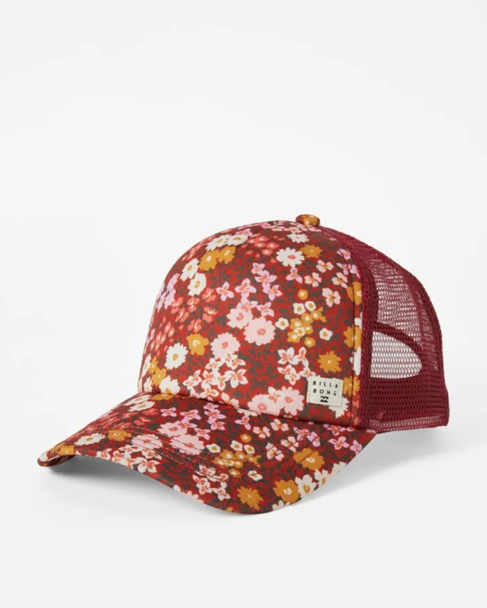 Heritage Mashup Trucker Hat Deep Sienna Women Billabong Hats and Beanies