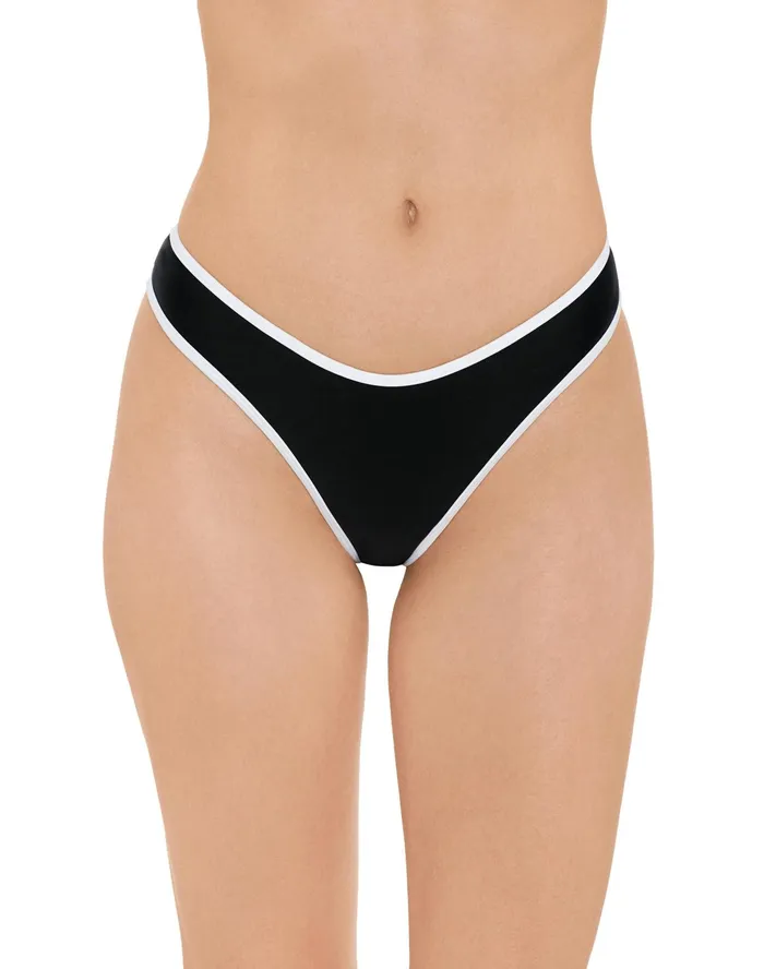 Hipster Bathing Suit Bottom C Logo Black Women Champion Swimwear