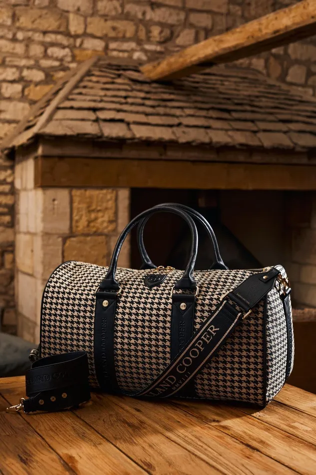 Holland Cooper Bags Women Abbot Bag Strap Ecru Houndstooth Holland Cooper Bags Women Abbot Bag Strap Ecru Houndstooth