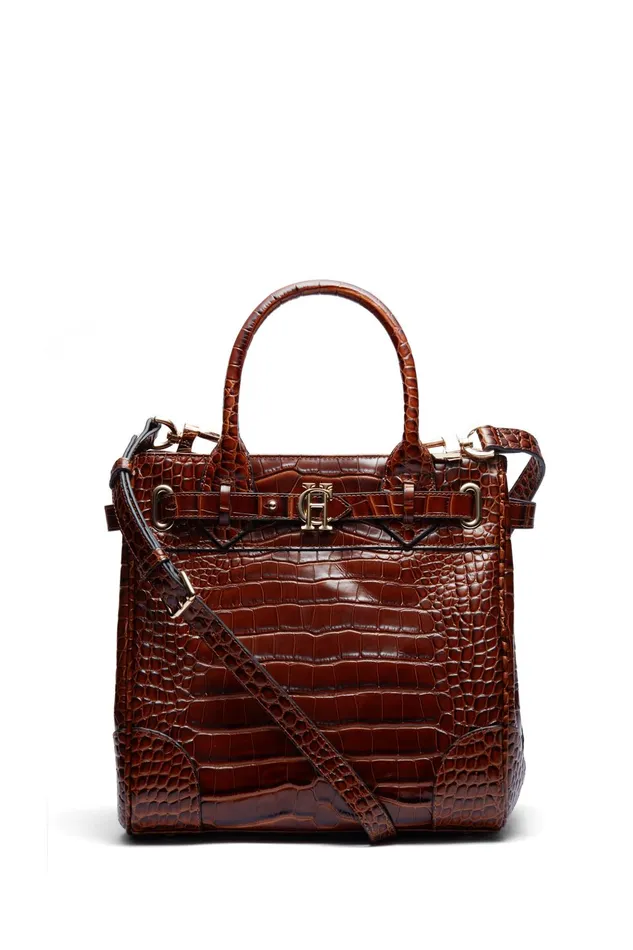 Holland Cooper Bags Women The Brompton Mini Tote Tan Croc