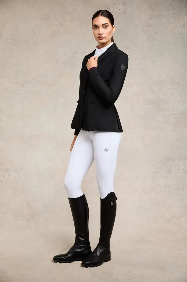 Holland Cooper Base Layers Women Gatcombe Long Sleeve Show Shirt White Holland Cooper Base Layers Women Gatcombe Long Sleeve Show Shirt White
