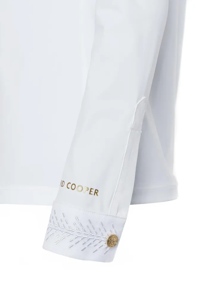 Holland Cooper Base Layers Women Gatcombe Long Sleeve Show Shirt White Holland Cooper Base Layers Women Gatcombe Long Sleeve Show Shirt White