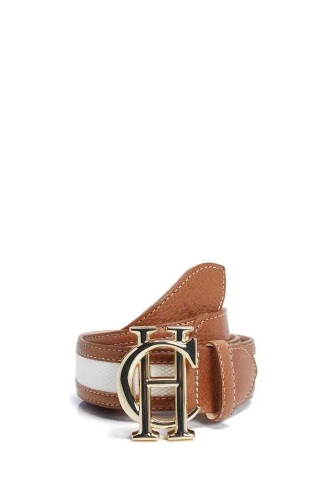 Holland Cooper Belts Women HC Classic Belt Tan Canvas Holland Cooper Belts Women HC Classic Belt Tan Canvas