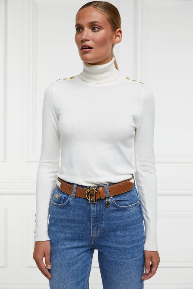 Holland Cooper Belts Women HC Classic Belt Tan Canvas Holland Cooper Belts Women HC Classic Belt Tan Canvas