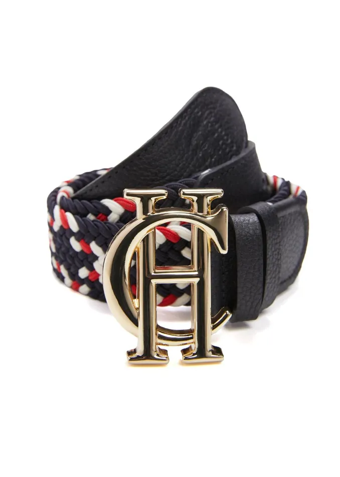 Holland Cooper Belts Women HC Heritage Belt Navy Tricolour Holland Cooper Belts Women HC Heritage Belt Navy Tricolour