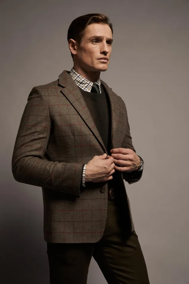 Holland Cooper Blazers Men The Single Breasted Blazer Hampton Check Holland Cooper Blazers Men The Single Breasted Blazer Hampton Check