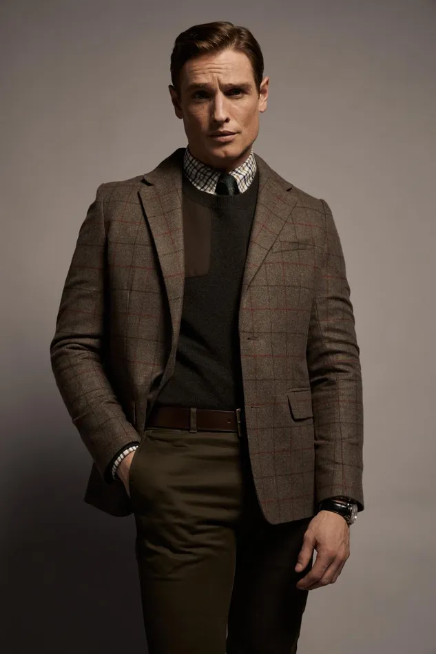 Holland Cooper Blazers Men The Single Breasted Blazer Hampton Check Holland Cooper Blazers Men The Single Breasted Blazer Hampton Check