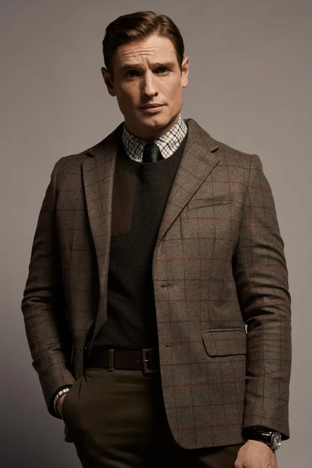 Holland Cooper Blazers Men The Single Breasted Blazer Hampton Check Holland Cooper Blazers Men The Single Breasted Blazer Hampton Check