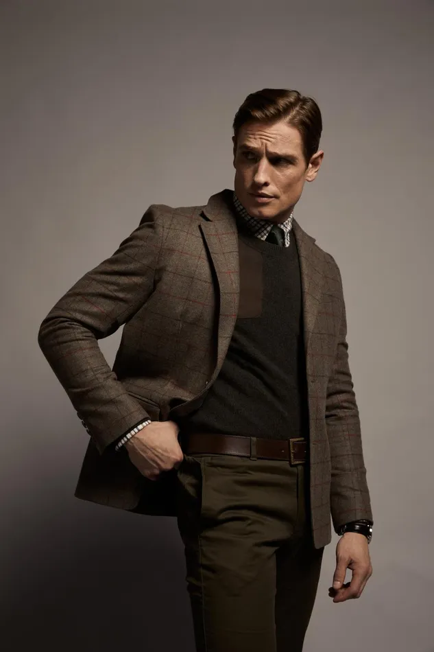Holland Cooper Blazers Men The Single Breasted Blazer Hampton Check Holland Cooper Blazers Men The Single Breasted Blazer Hampton Check